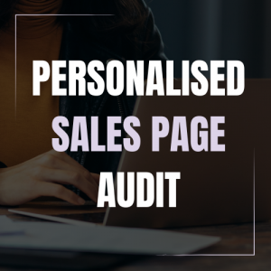 Personalised  Sales Page Audit